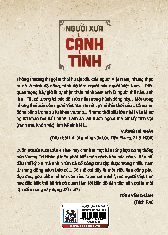 Combo 2 cuốn của tác giả Vương Trí Nhàn - Cái vội của người mình + Người xưa cảnh tỉnh (NXB)