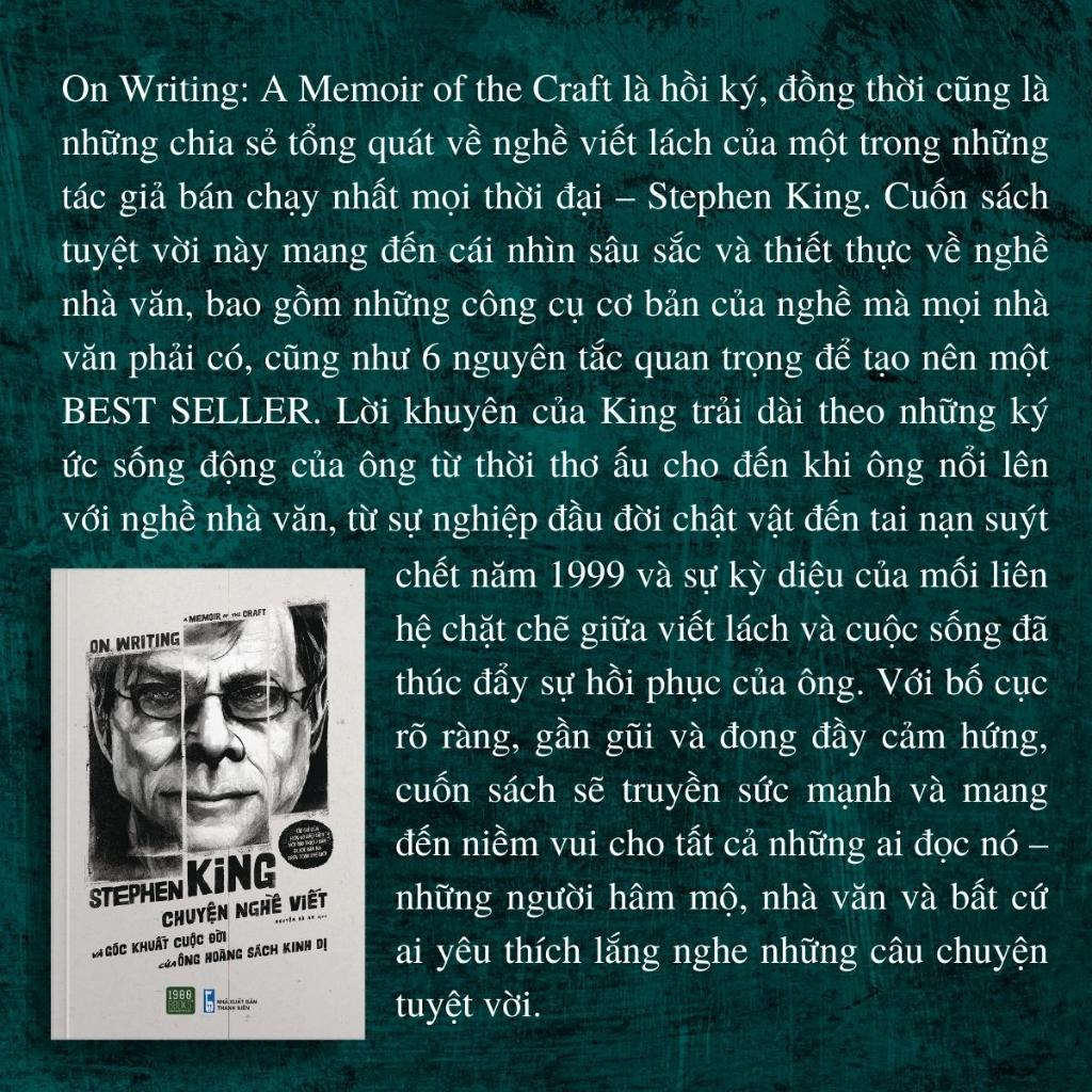 Sách On Writing A Memoir Of The Craft - Chuyện Nghề Viết Và Góc Khuất Cuộc Đời Của Ông Hoàng Kinh Dị - 1980Books