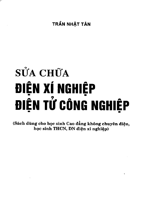 Sửa chữa điện xí nghiệp - điện tử công nghiệp