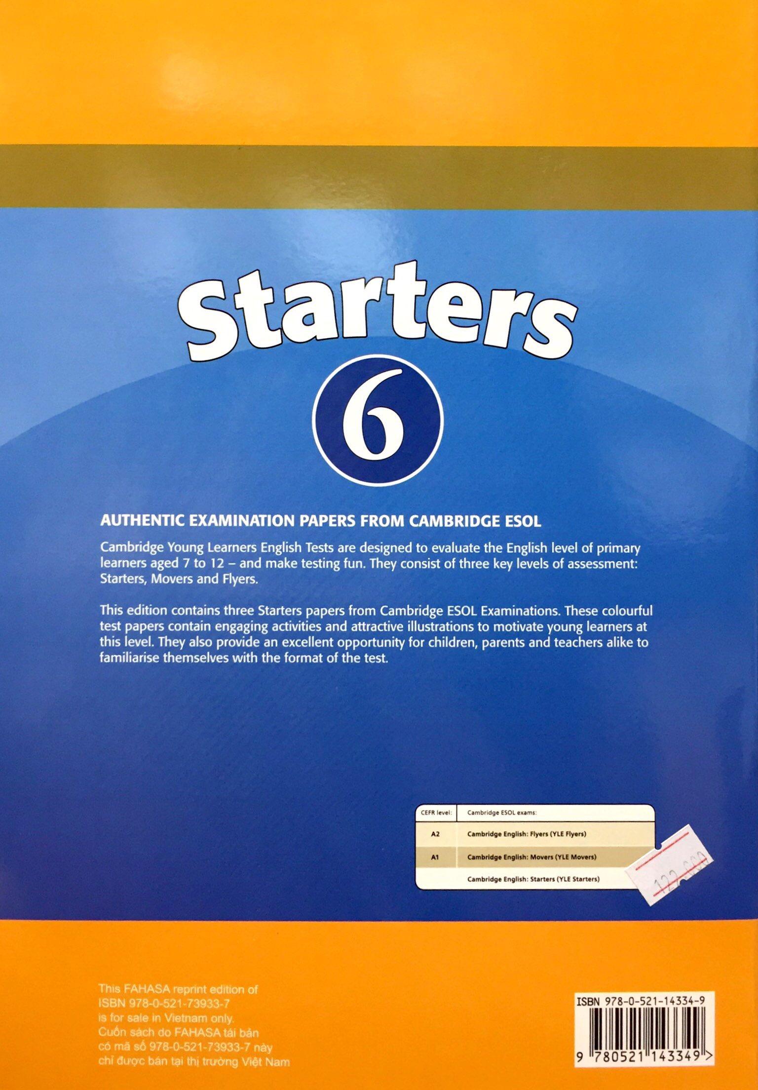 Cambridge Young Learner English Test Starters 6: Student Book