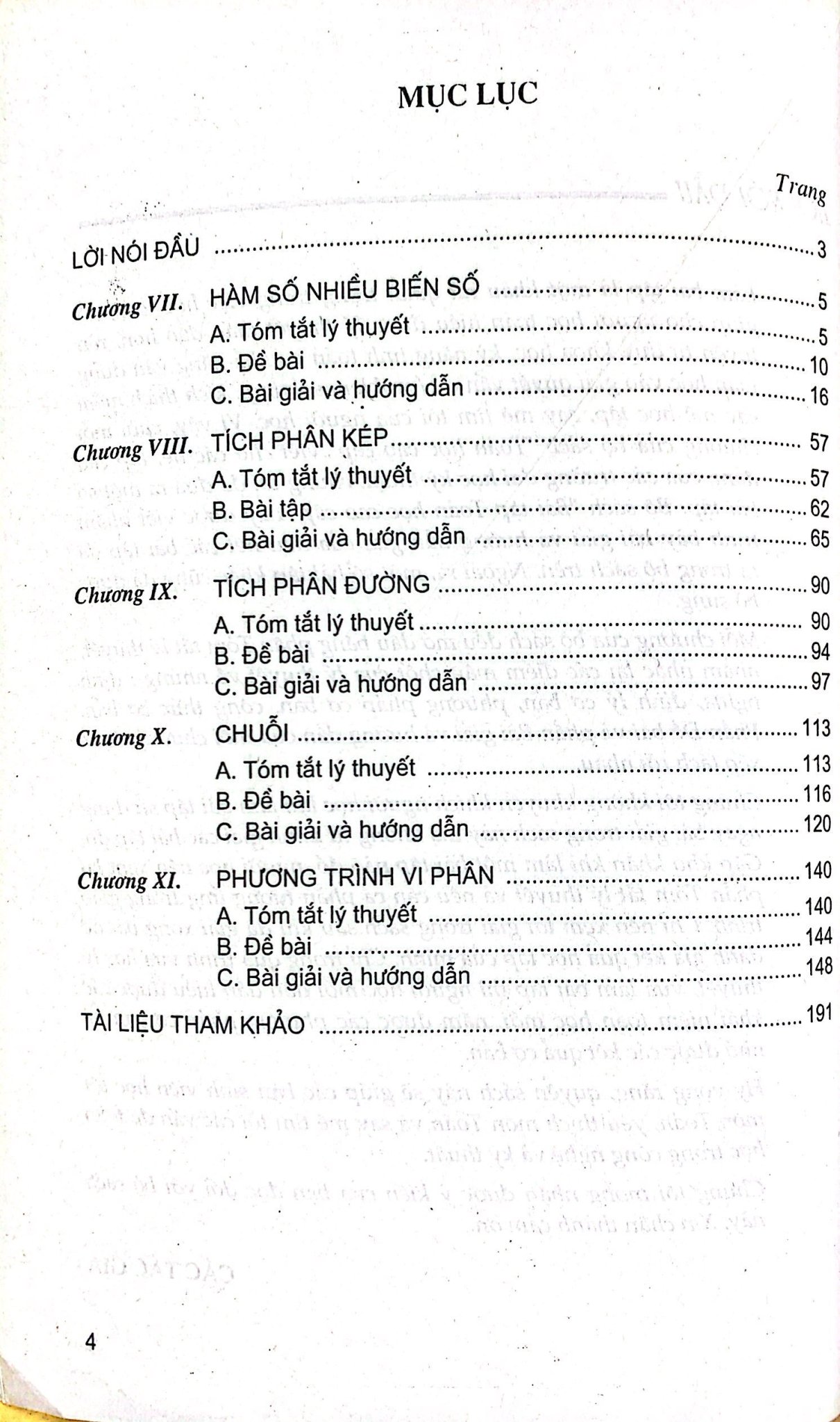 Bài tập Toán học cao cấp, tập 2 (Dùng cho sinh viên các trường Cao đẳng)