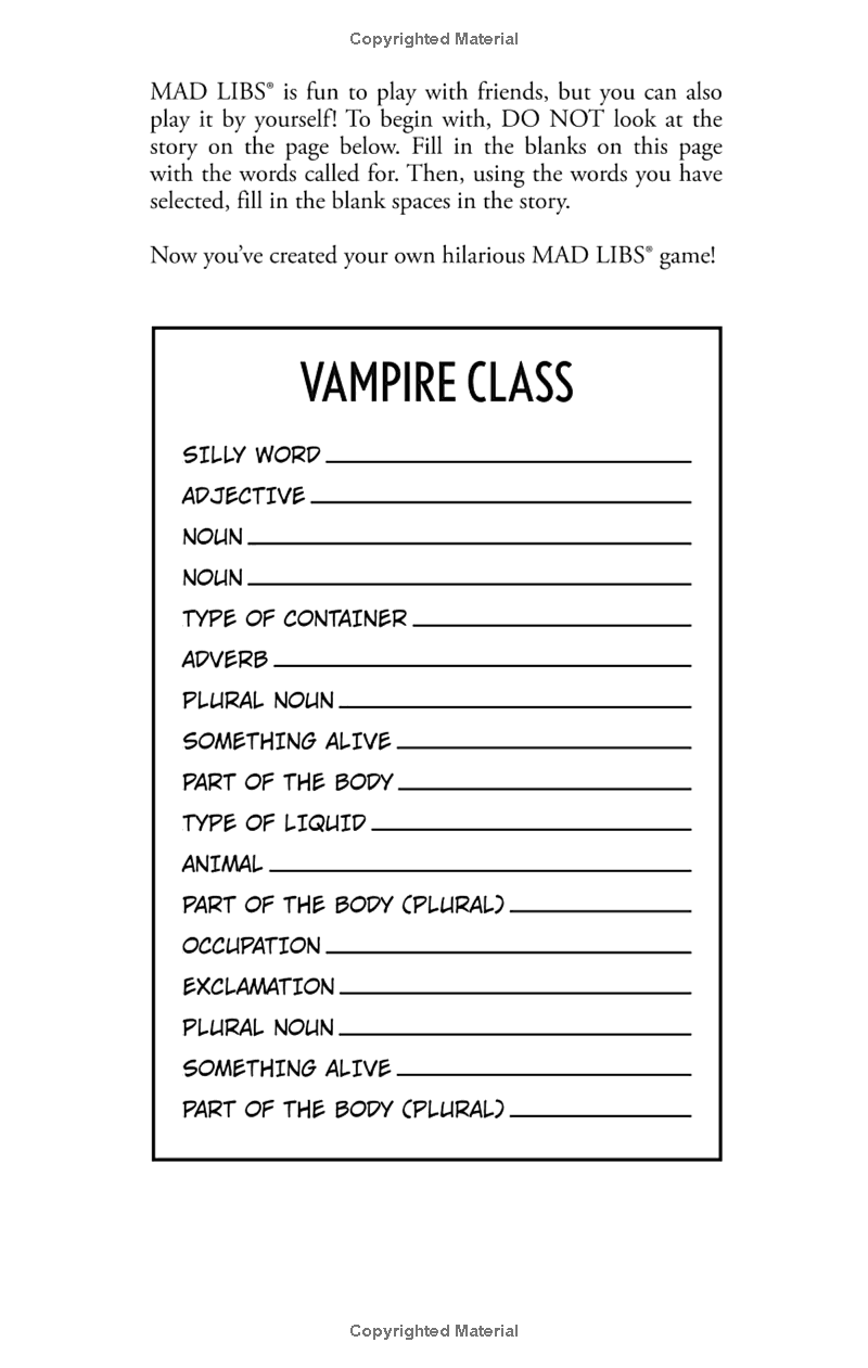 Happy Howl-o-ween Mad Libs: World