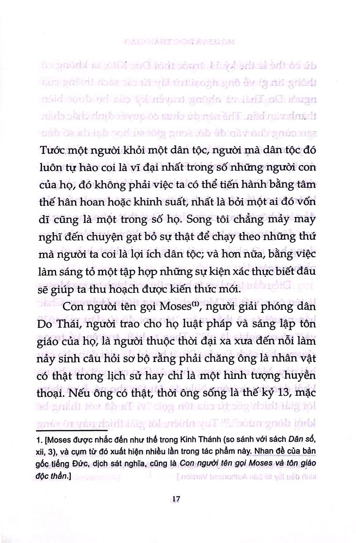 Sách - Moses Và Độc Thần Giáo