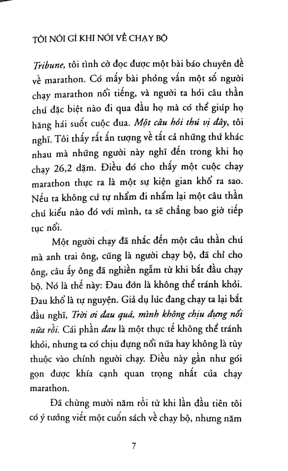 Tôi Nói Gì Khi Nói Về Chạy Bộ