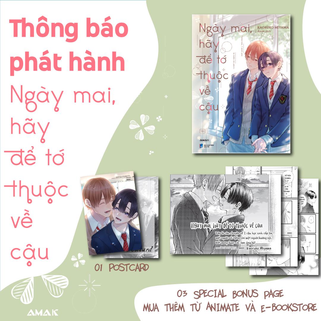 Sách - Ngày Mai, Hãy Để Tớ Thuộc Về Cậu - Tặng Kèm Postcard Hai Mặt + 3 Special Bonus Page