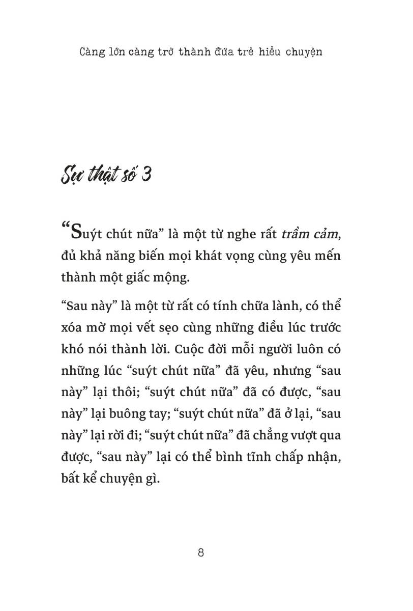 Càng Lớn Càng Trở Thành Đứa Trẻ Hiểu Chuyện (TIME)