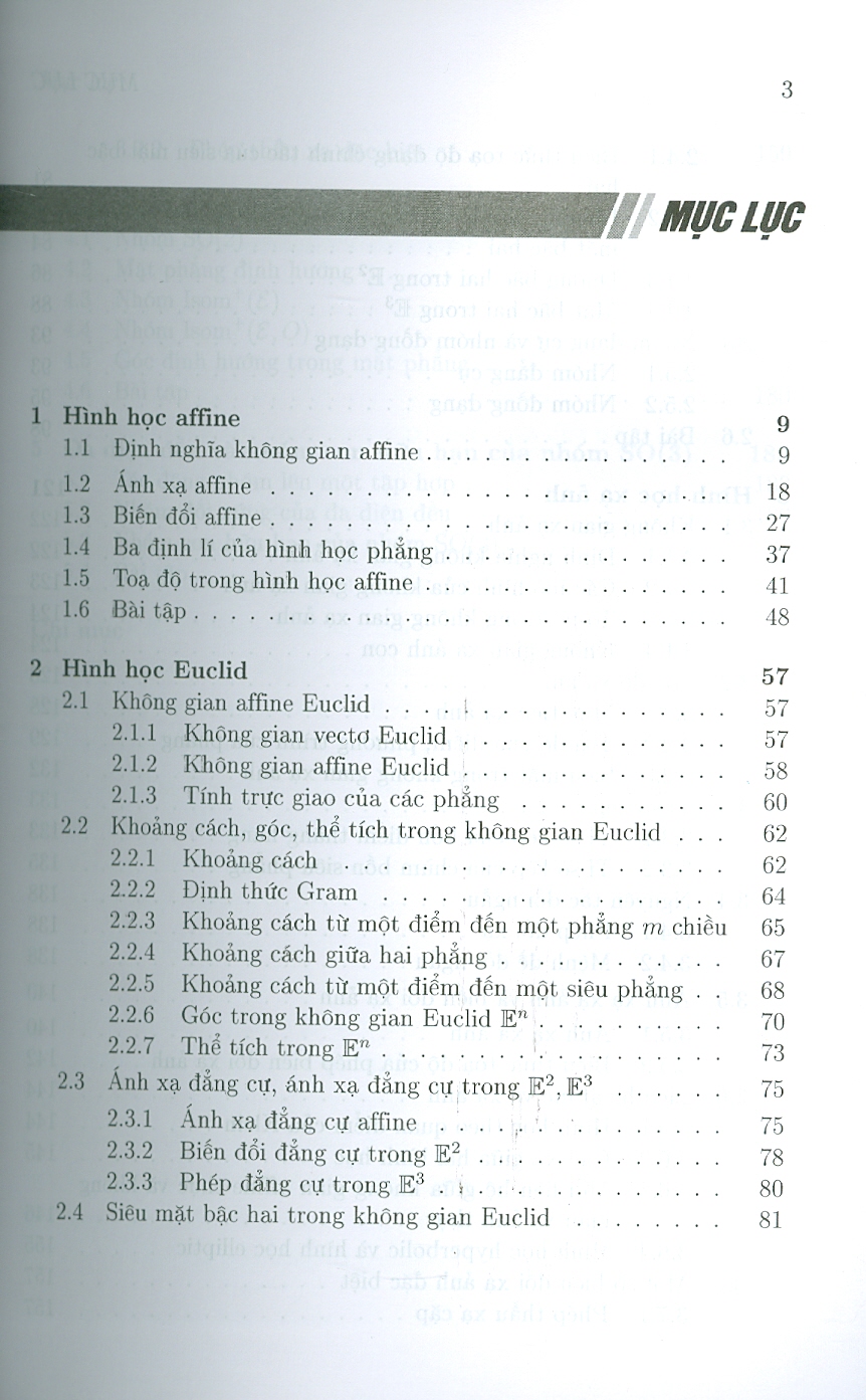 Giáo trình Hình học Tuyến tính - Đỗ Đức Thái (Chủ biên), Trần Văn Tấn, Phạm Hoàng Hà, Phạm Anh Minh