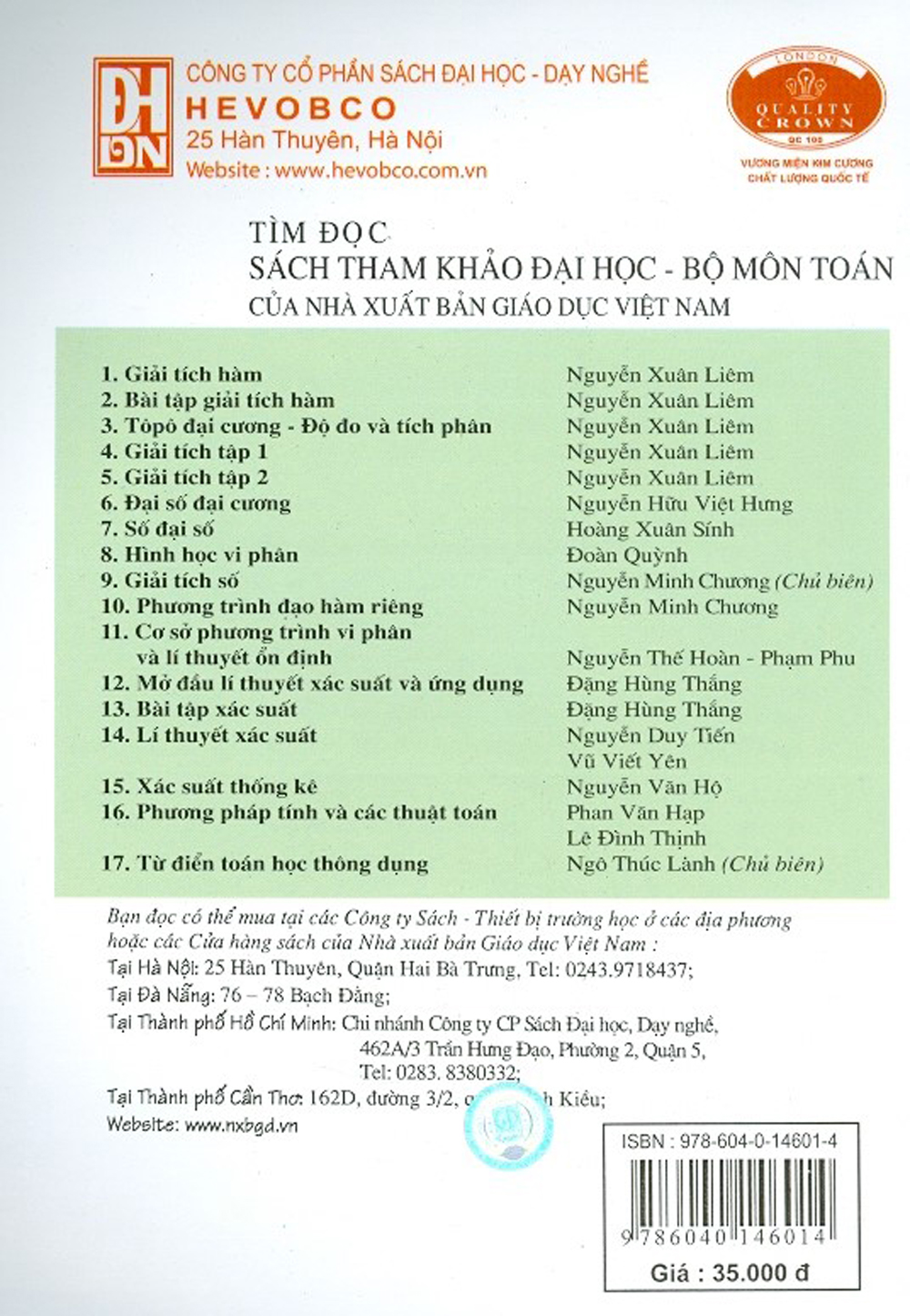 Bài Tập Toán Cao Cấp - Tập 2 - Phép Tính Giải Tích Một Biến Số