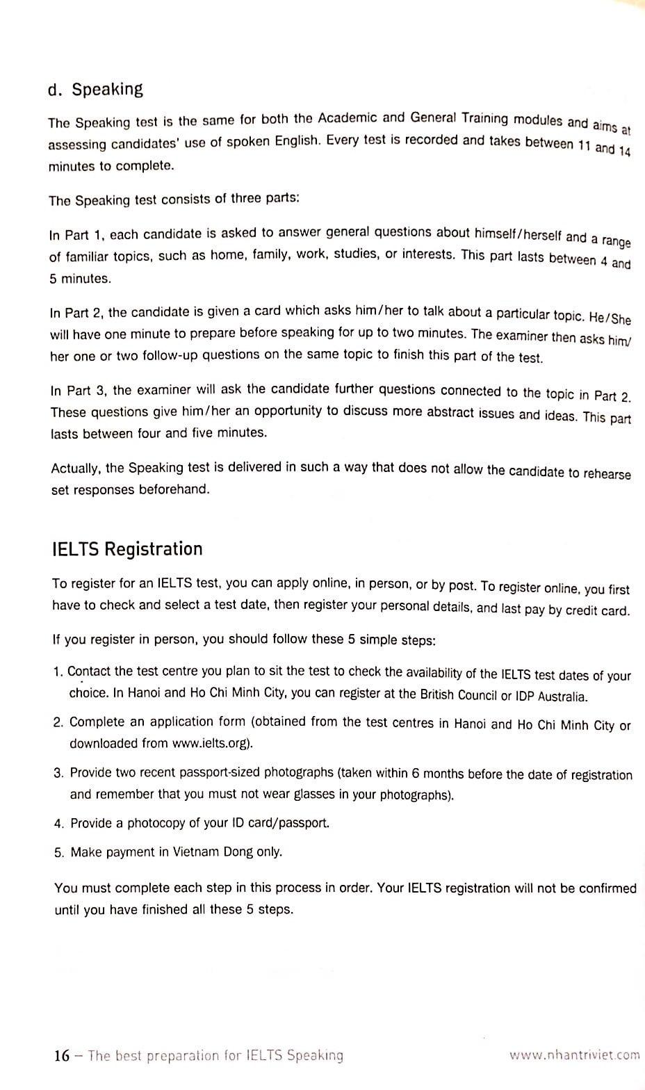 The Best Preparation For IELTS Speaking (Kèm CD)
