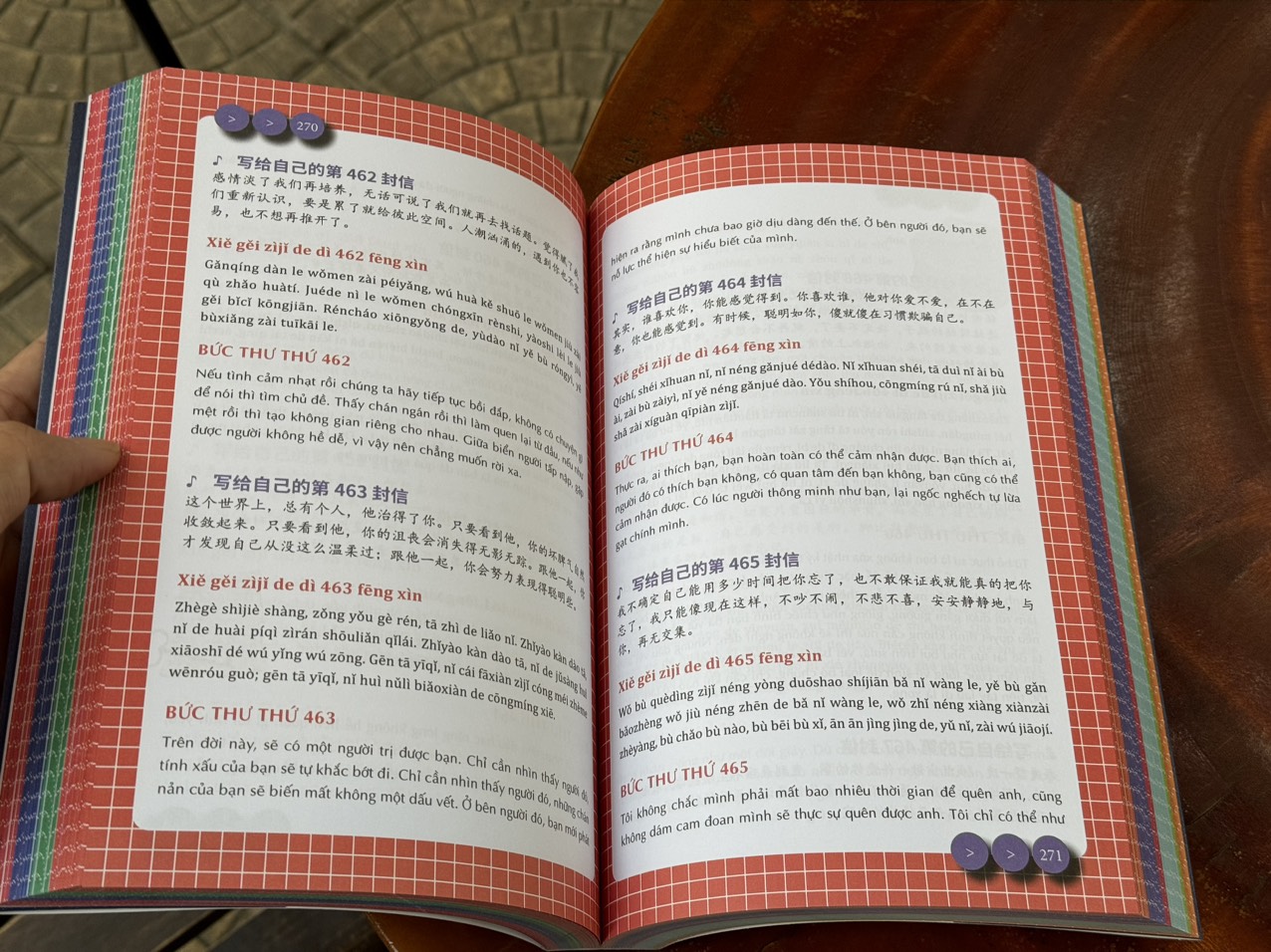(Bìa mềm, phủ nhũ) 999 LÁ THƯ GỬI CHO CHÍNH MÌNH – Song ngữ toàn tập – Miêu Công Tử – Vanvietbooks – NXB Thanh Niên