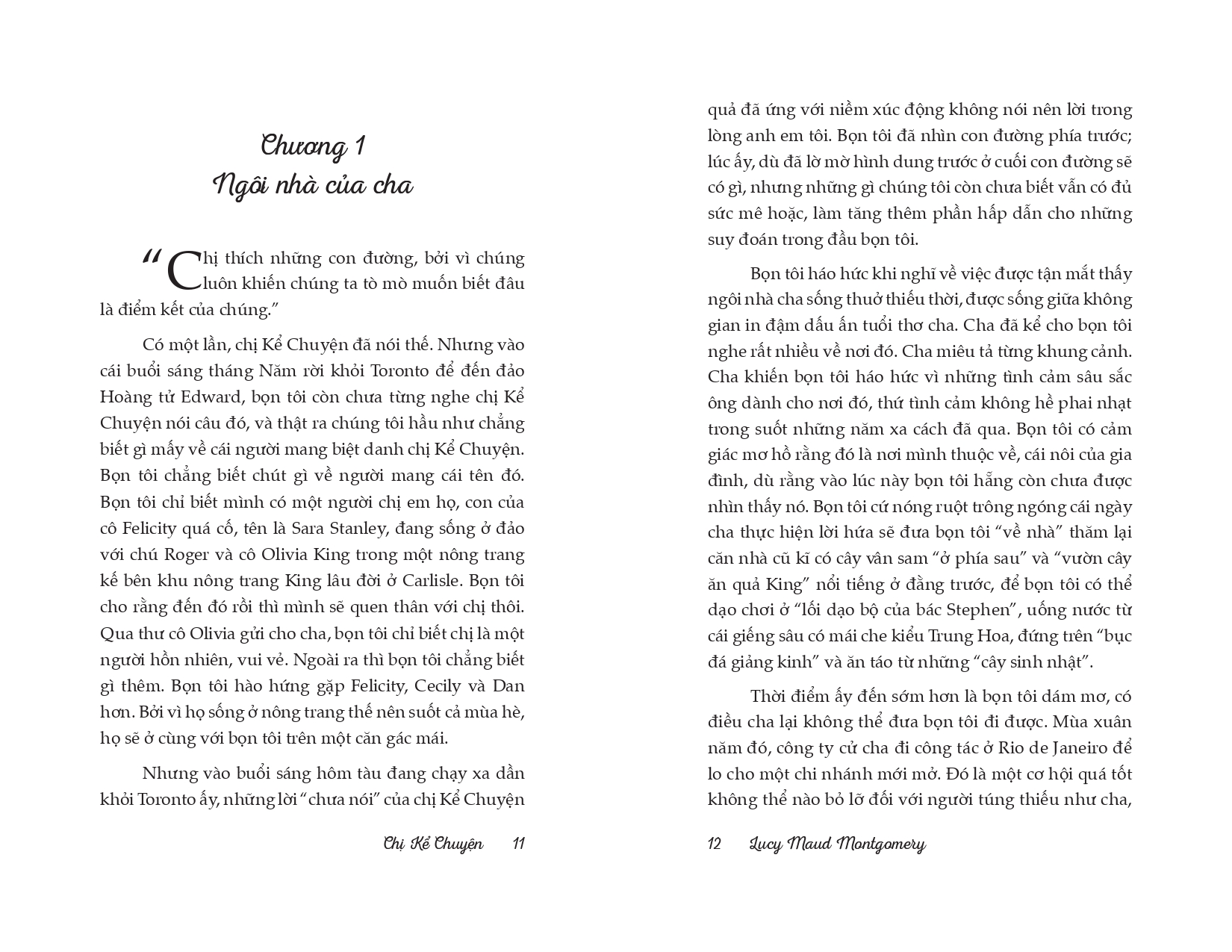 Chị Kể Chuyện - Lucy Maud Montgomery