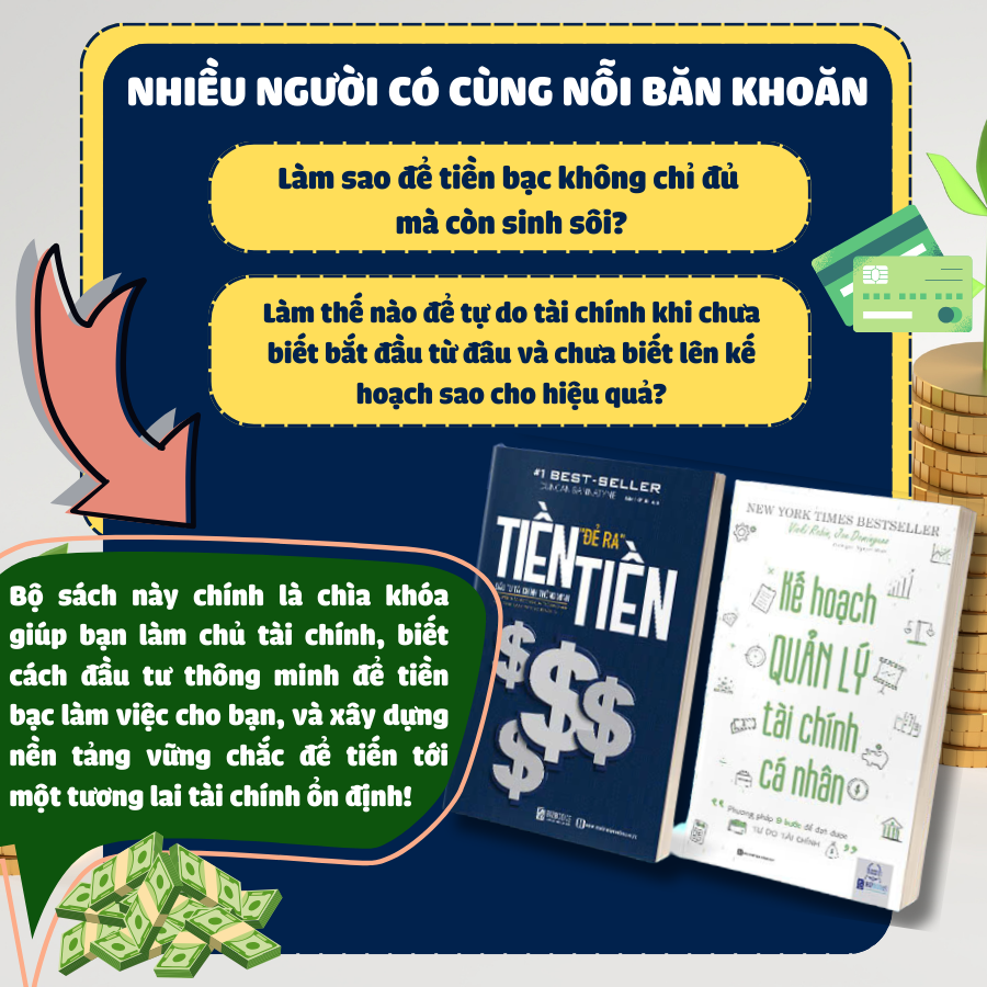Sách Tiền Đẻ Ra Tiền và Kế Hoạch Quản Lý Tài Chính Cá Nhân Phương Pháp 9 Bước Để Đặt Được Tự Do Tài Chính