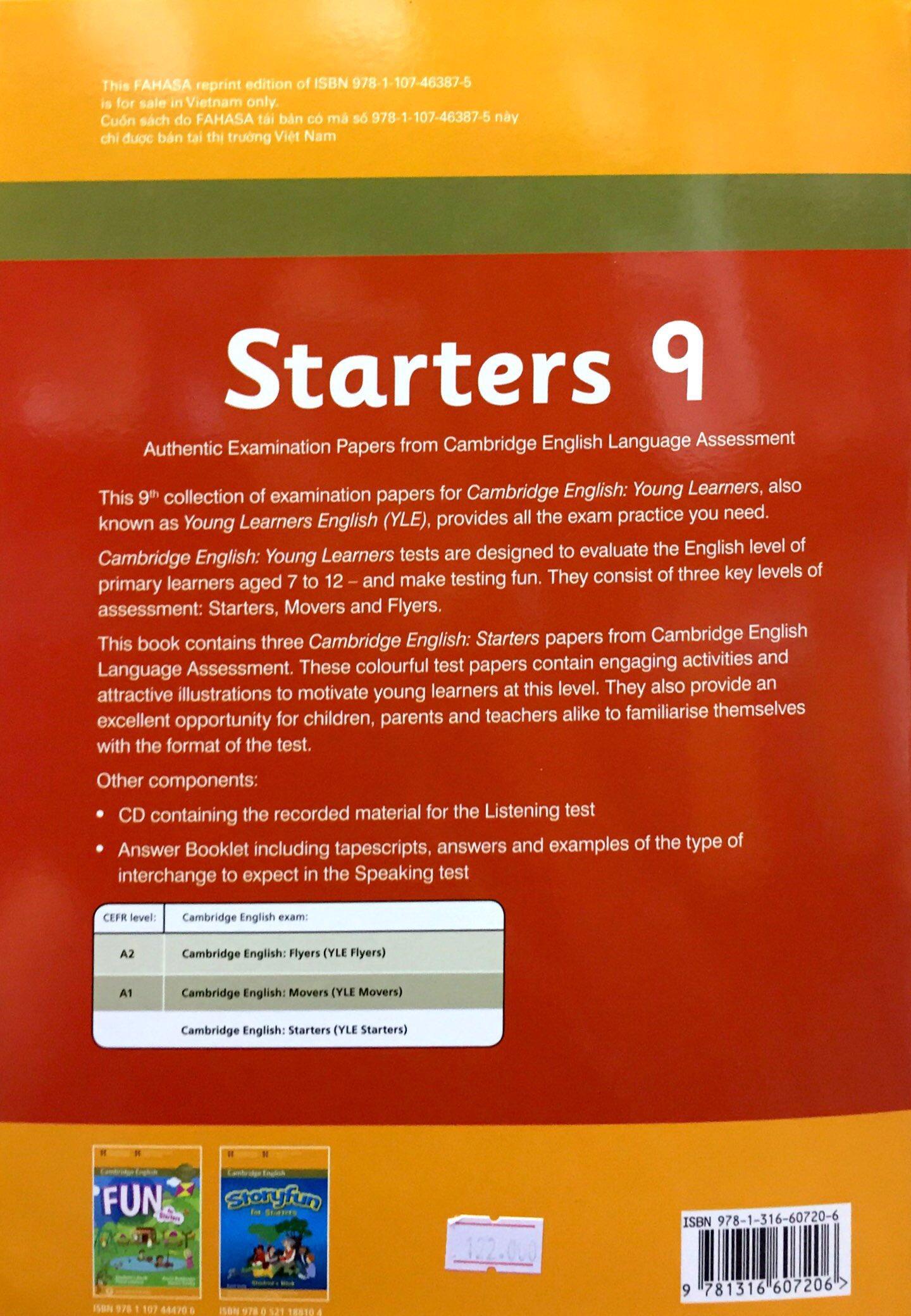 Cambridge Young Learner English Test Starters 9: Student Book