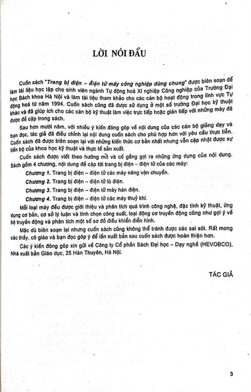 Trang Bị ĐIện- Điện Tử Máy Công Nghiệp Dùng Chung