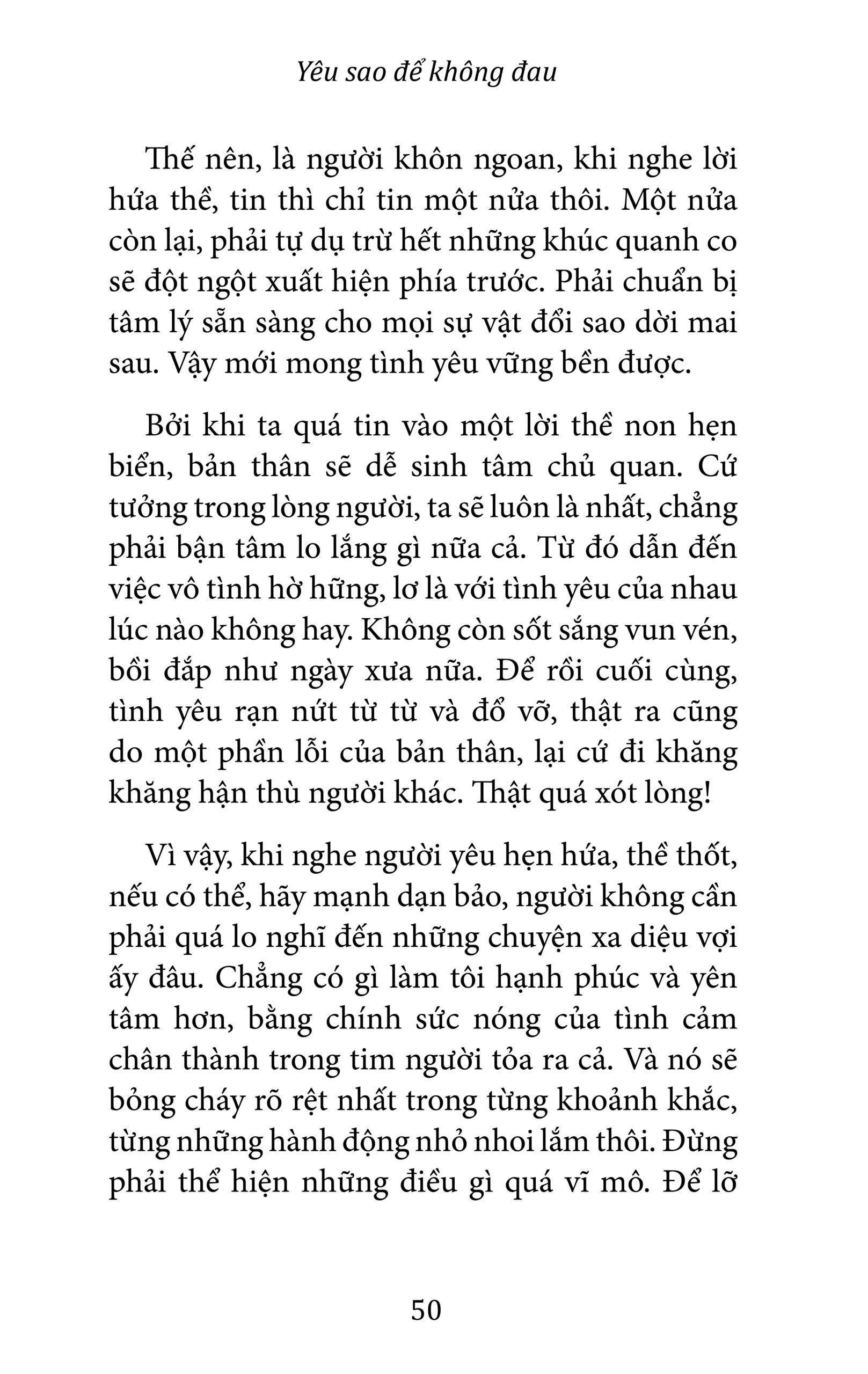 Yêu Sao Để Không Đau