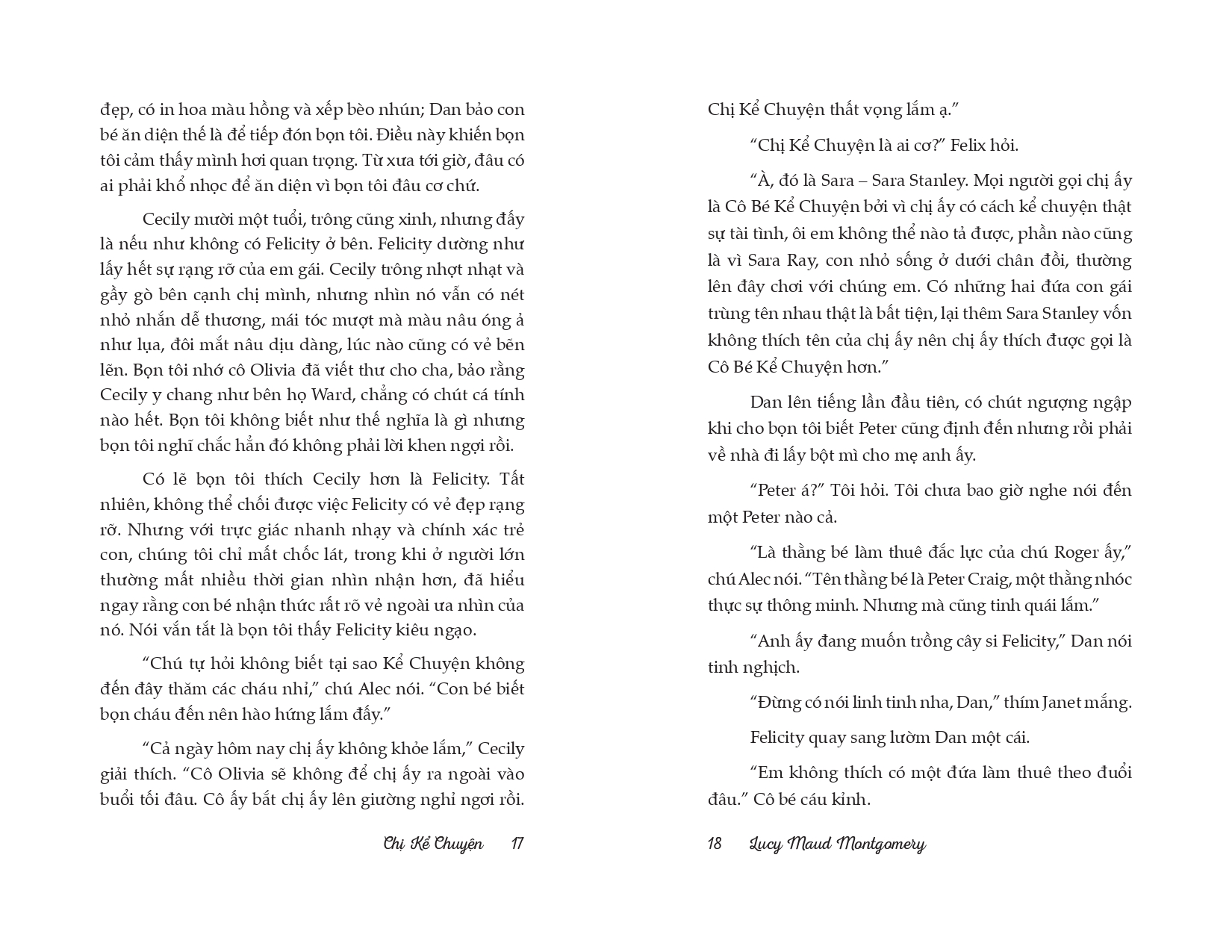 Chị Kể Chuyện - Lucy Maud Montgomery