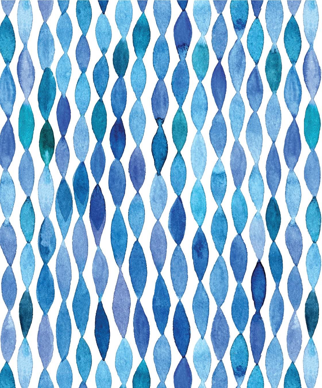 Blue & White Note Cards, 24 Blank Cards: 8 Unique Designs With 25 Patterned Envelopes