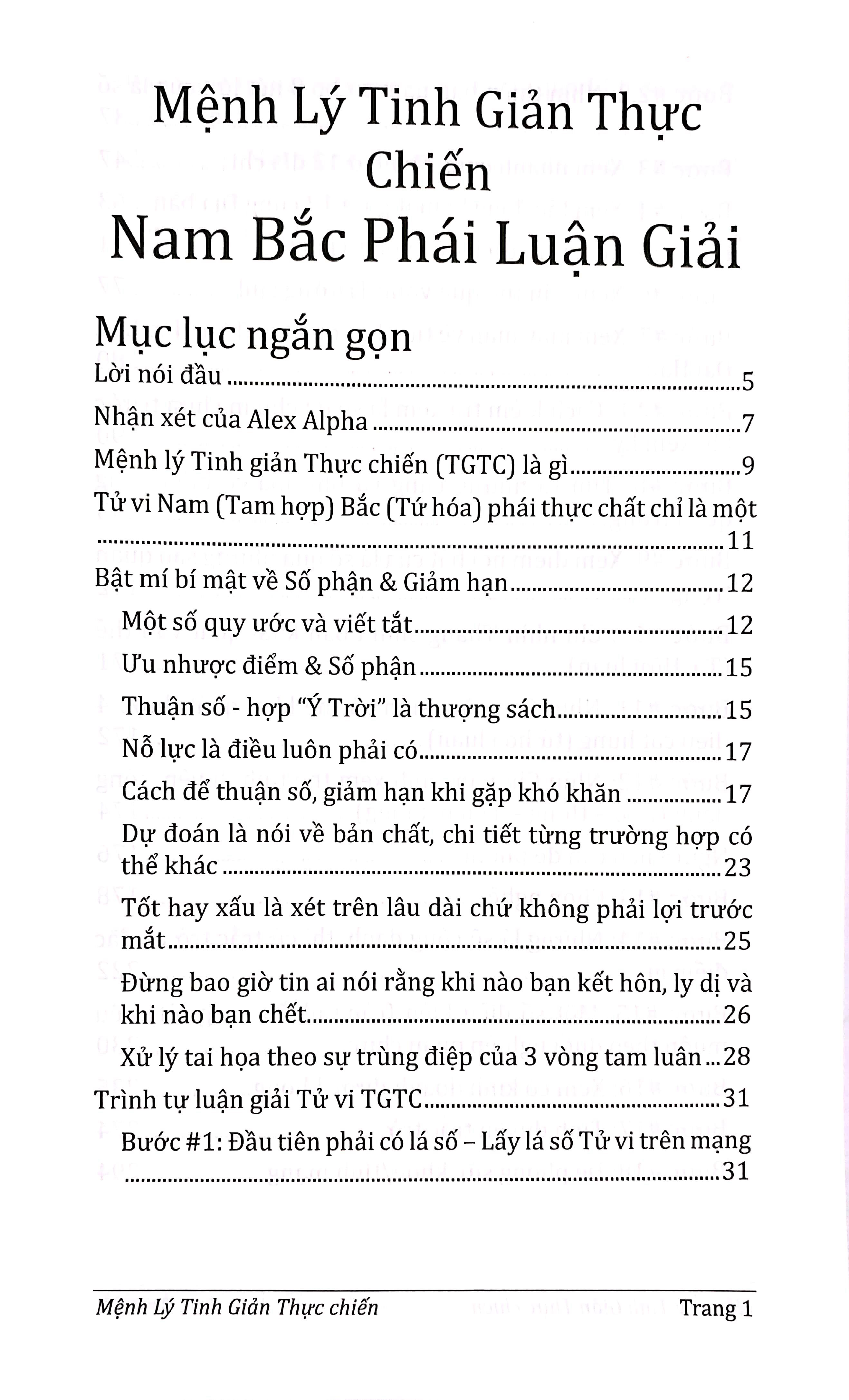 Mệnh Lý Tinh Giản Thực Chiến - Nam Bắc Phái Luận Giải