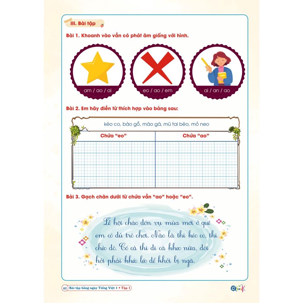 Bài Tập Hằng Ngày - Tiếng Việt Lớp 1 - Kết Nối Tri Thức Với Cuộc Sống - Tập 1 - Bản Quyền