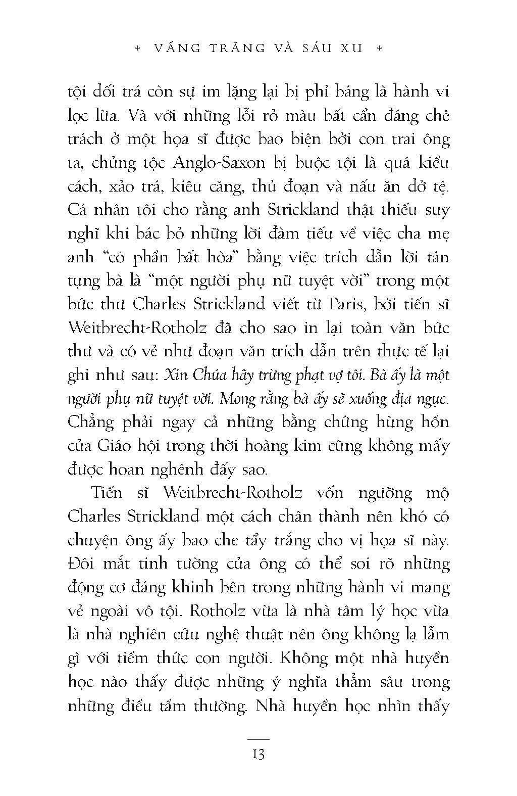 Văn học kinh điển - Vần Trăng Và Sáu Xu (Tiểu Thuyết) - W. Somerset Maugham
