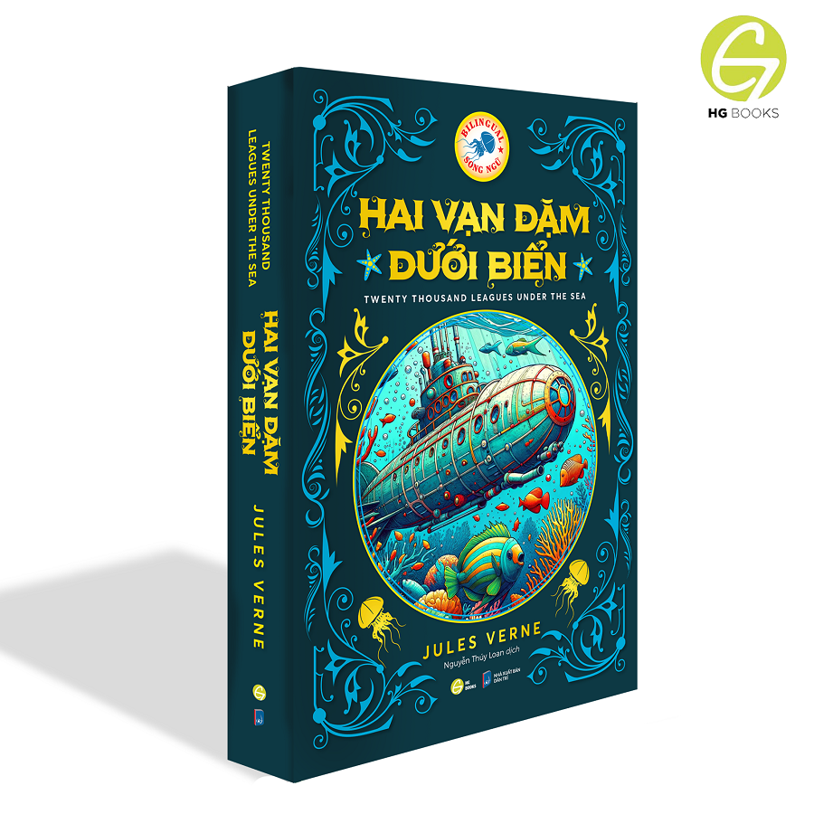 Hai vạn dặm dưới biển - Sách song ngữ kinh điển, có note từ vựng, tặng kèm file nghe - HG Books