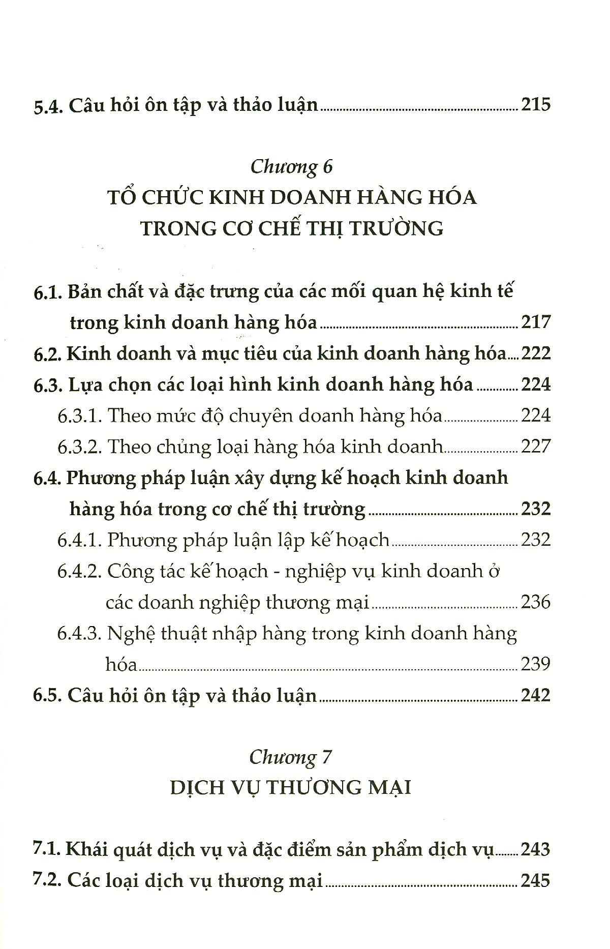 Giáo Trình Kinh Tế Thương Mại-Dịch Vụ (Dành Cho Ngành Kinh Tế, Logistics Và Quản Trị Kinh Doanh)