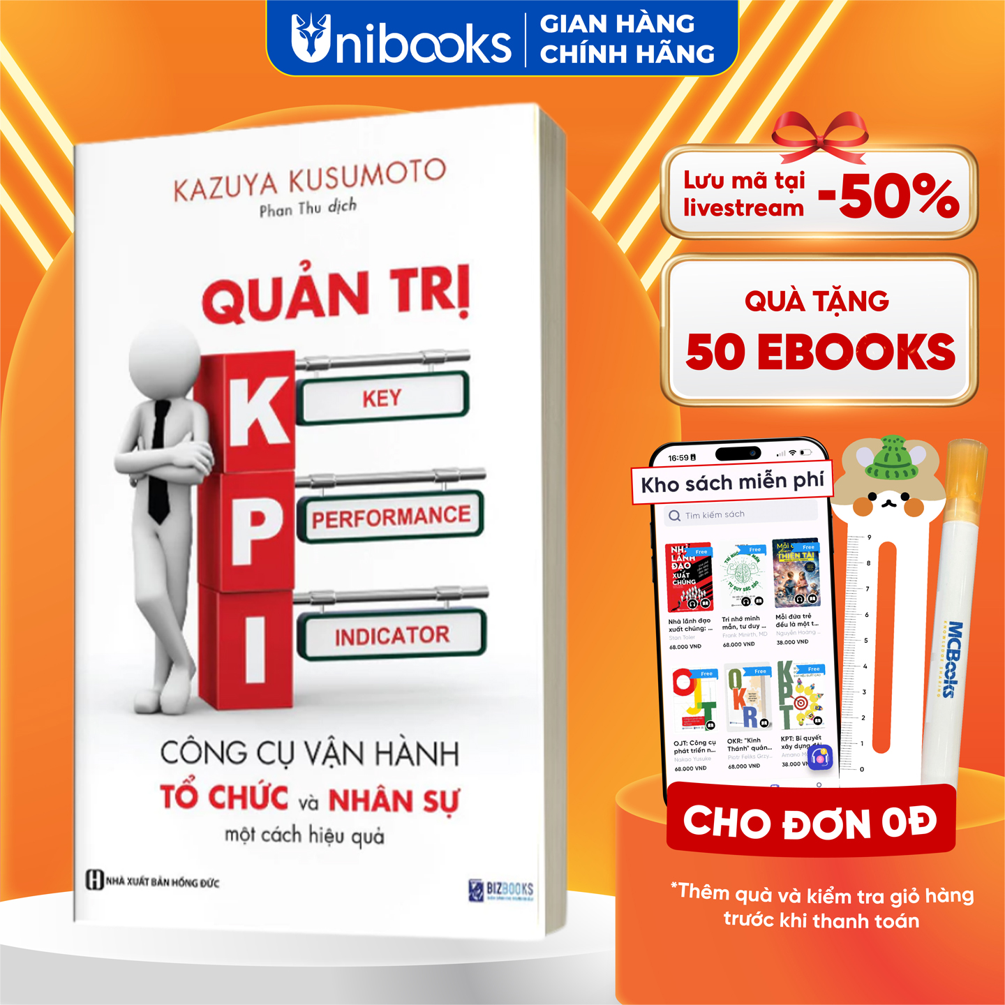 Sách Quản trị KPI: Công cụ vận hành và tổ chức nhân sự một cách hiệu quả - Bizbooks - BẢN QUYỀN
