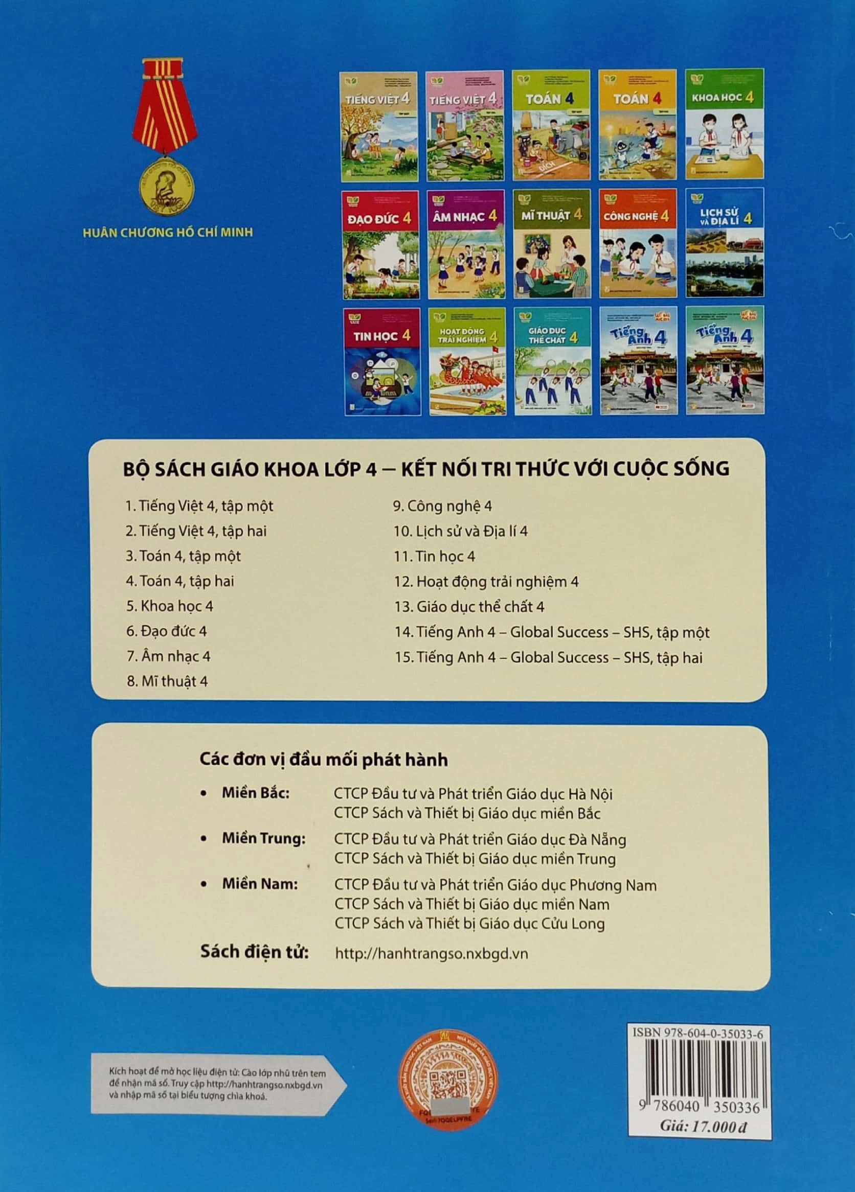 Sách Giáo Khoa Lịch Sử Và Địa Lí 4 (Kết Nối Tri Thức) (Chuẩn)
