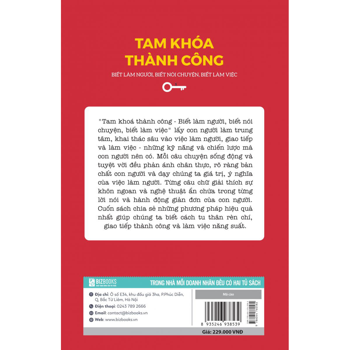 Tam khoá thành công - Biết làm người, biết nói chuyện, biết làm việc