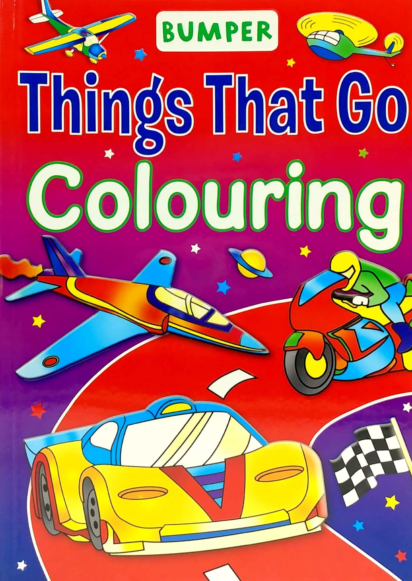 Bumper Things That Go Coloring
