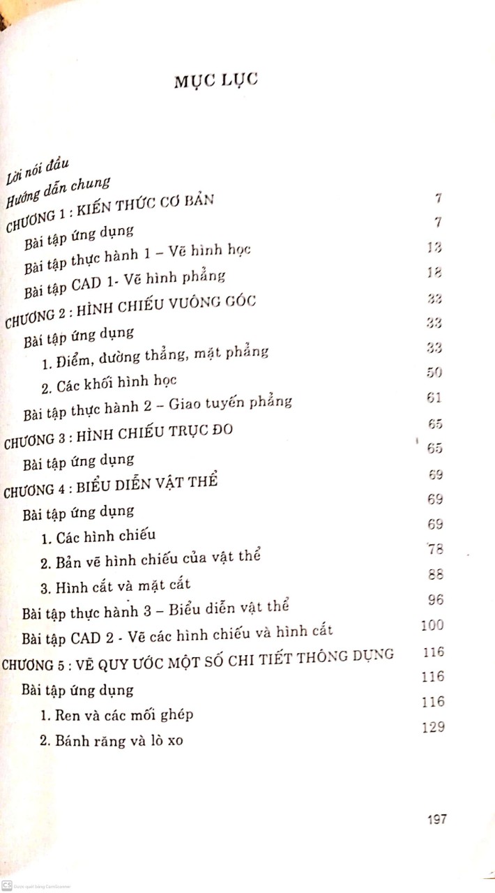 Bài tập vẽ kỹ thuật (Sách dùng cho các trường đào tạo hệ Cao đẳng)