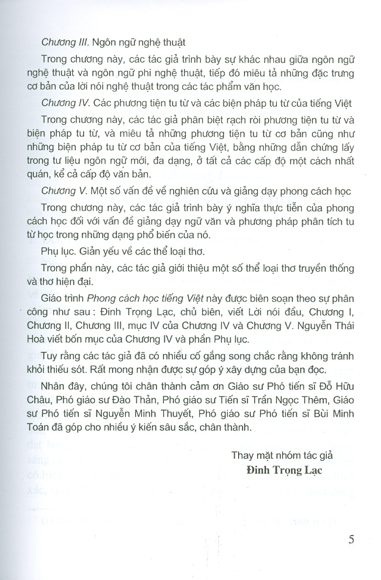 PHONG CÁCH HỌC TIẾNG VIỆT (Tái bản lần thứ mười lăm)