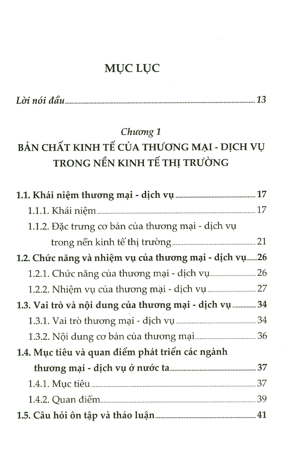 Giáo Trình Kinh Tế Thương Mại-Dịch Vụ (Dành Cho Ngành Kinh Tế, Logistics Và Quản Trị Kinh Doanh)