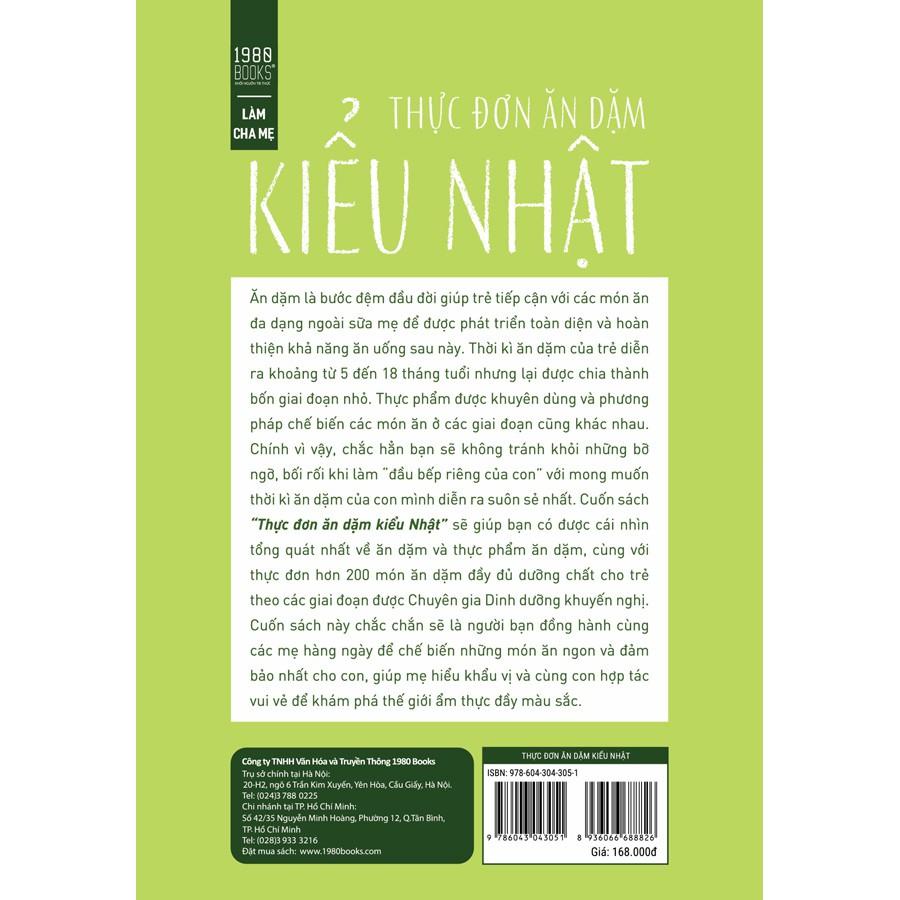 Sách Thực Đơn Ăn Dặm Kiểu Nhật - BẢN QUYỀN