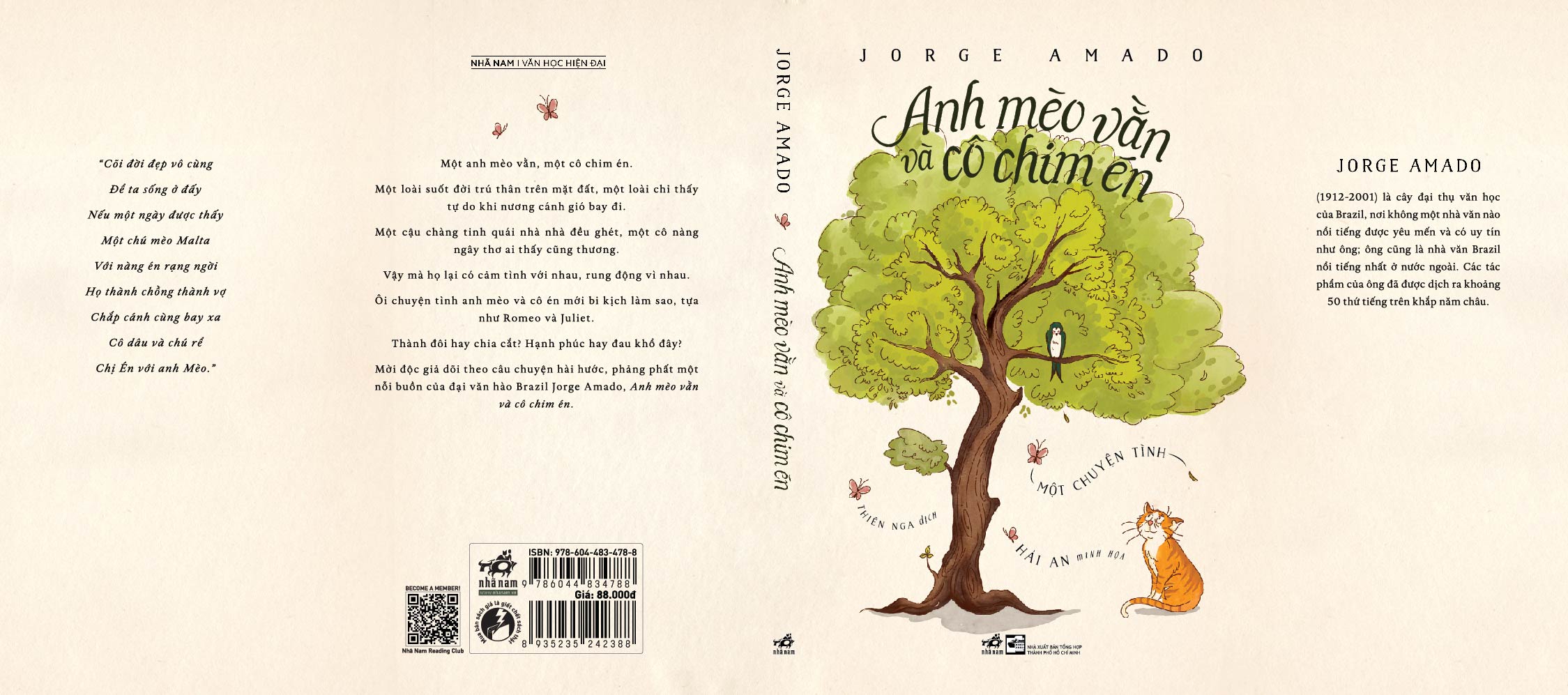 Sách - Anh mèo vằn và cô chim én (Jorge Amado) (Nhã Nam Official)