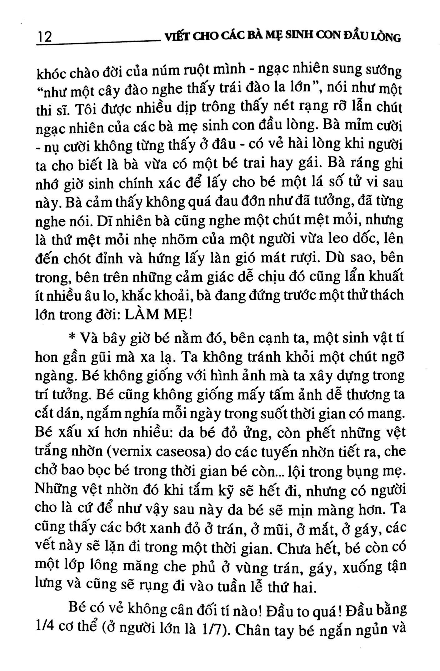 Viết Cho Các Bà Mẹ Sinh Con Đầu Lòng (Tái Bản 2020)