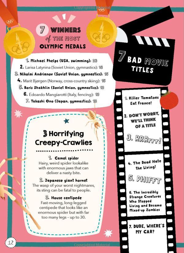 Lists For Curious Kids: 263 Fun, Fascinating And Fact-Filled Lists (Curious Lists)