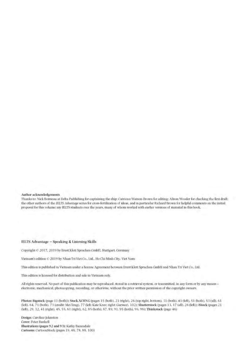 IELTS Advantage Speaking & Listening Skills (Kèm CD)
