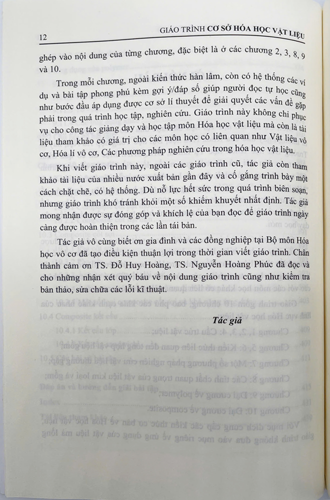 Sách - Giáo trình cơ sở hóa học vật liệu