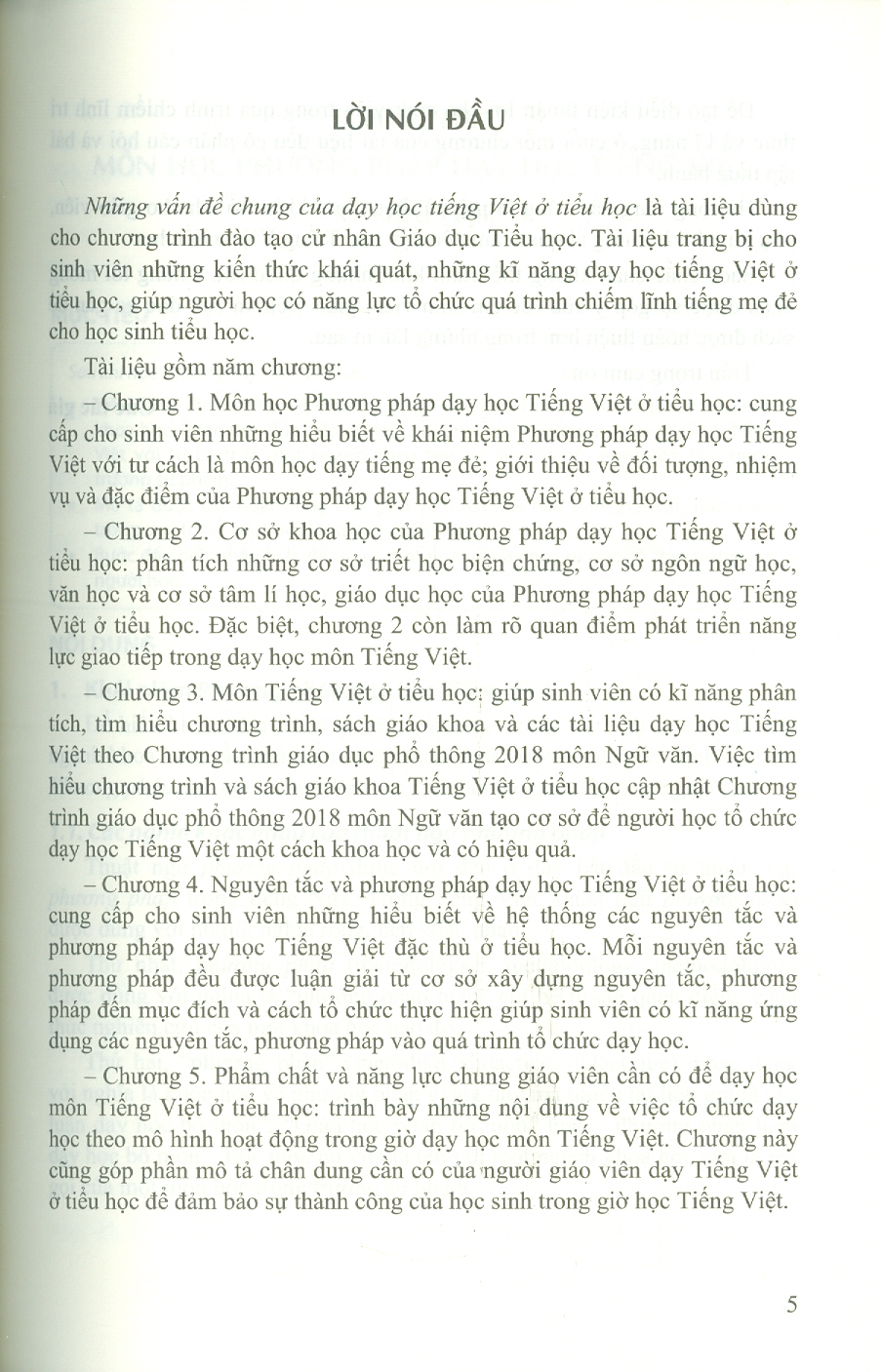 Những Vấn Đề Chung Của Dạy Học Tiếng Việt Ở Tiểu Học
