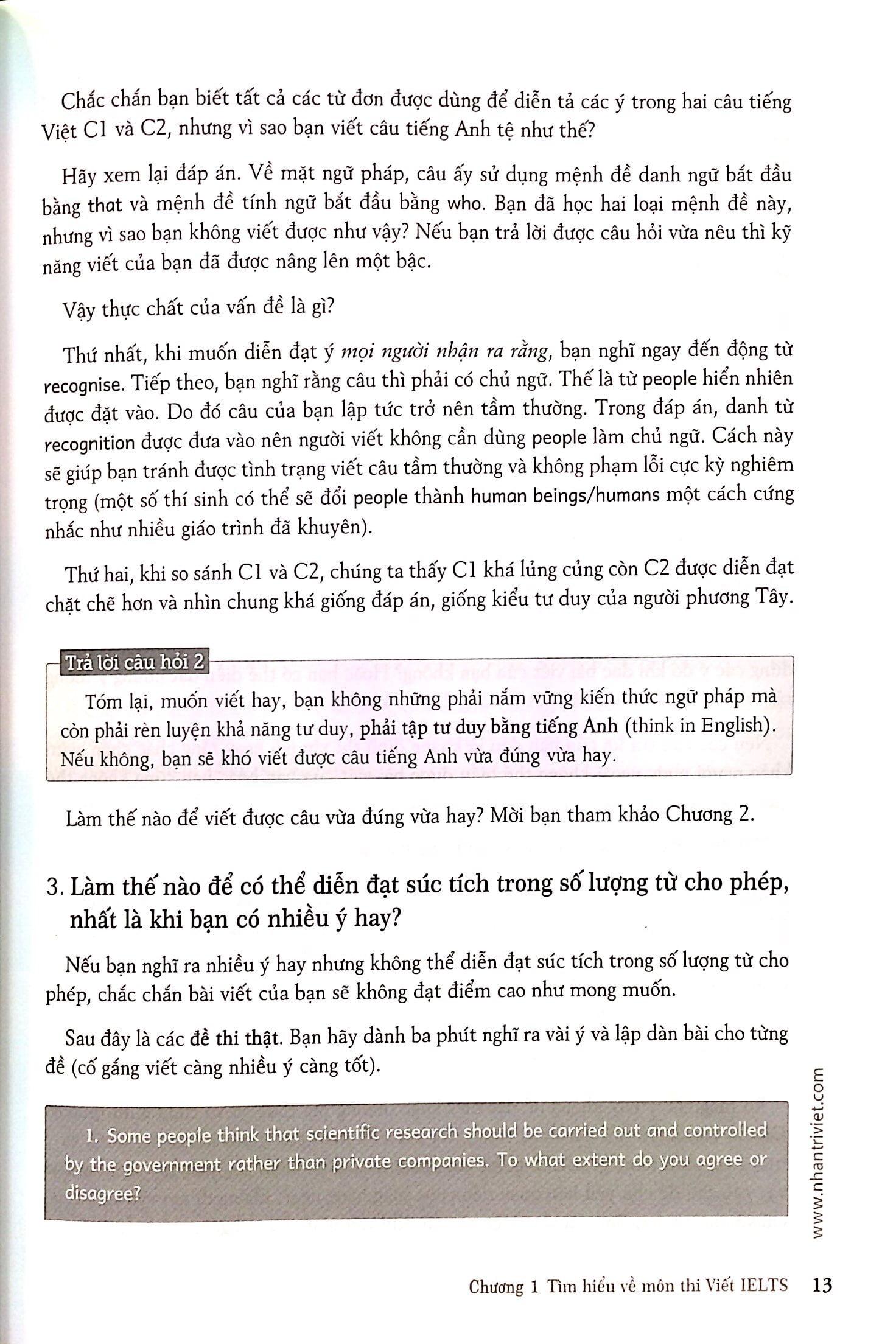 IELTS Writing Recent Actual Tests (Không CD)