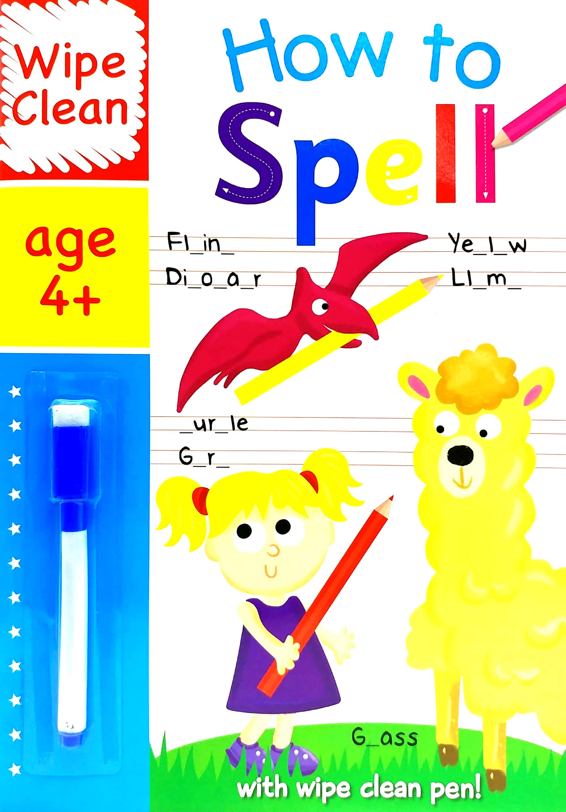 Wipe Clean I Can Spell - Book With Pen Age 6+