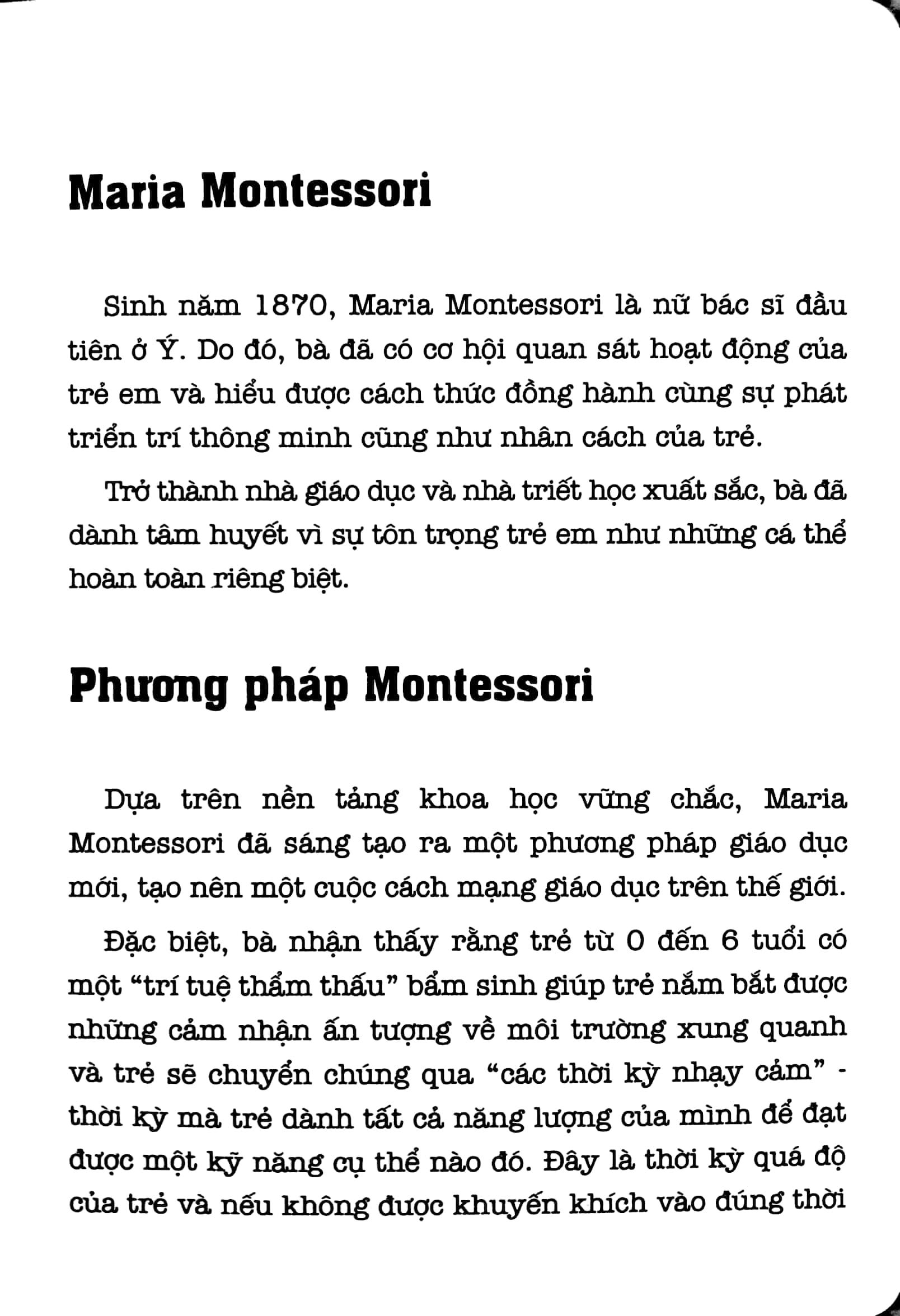 Học Montessori Để Dạy Trẻ Theo Phương Pháp Montessori - 60 Hoạt Động Montessori Giúp Trẻ Trưởng Thành: Chờ Con Lớn Thì Đã Muộn