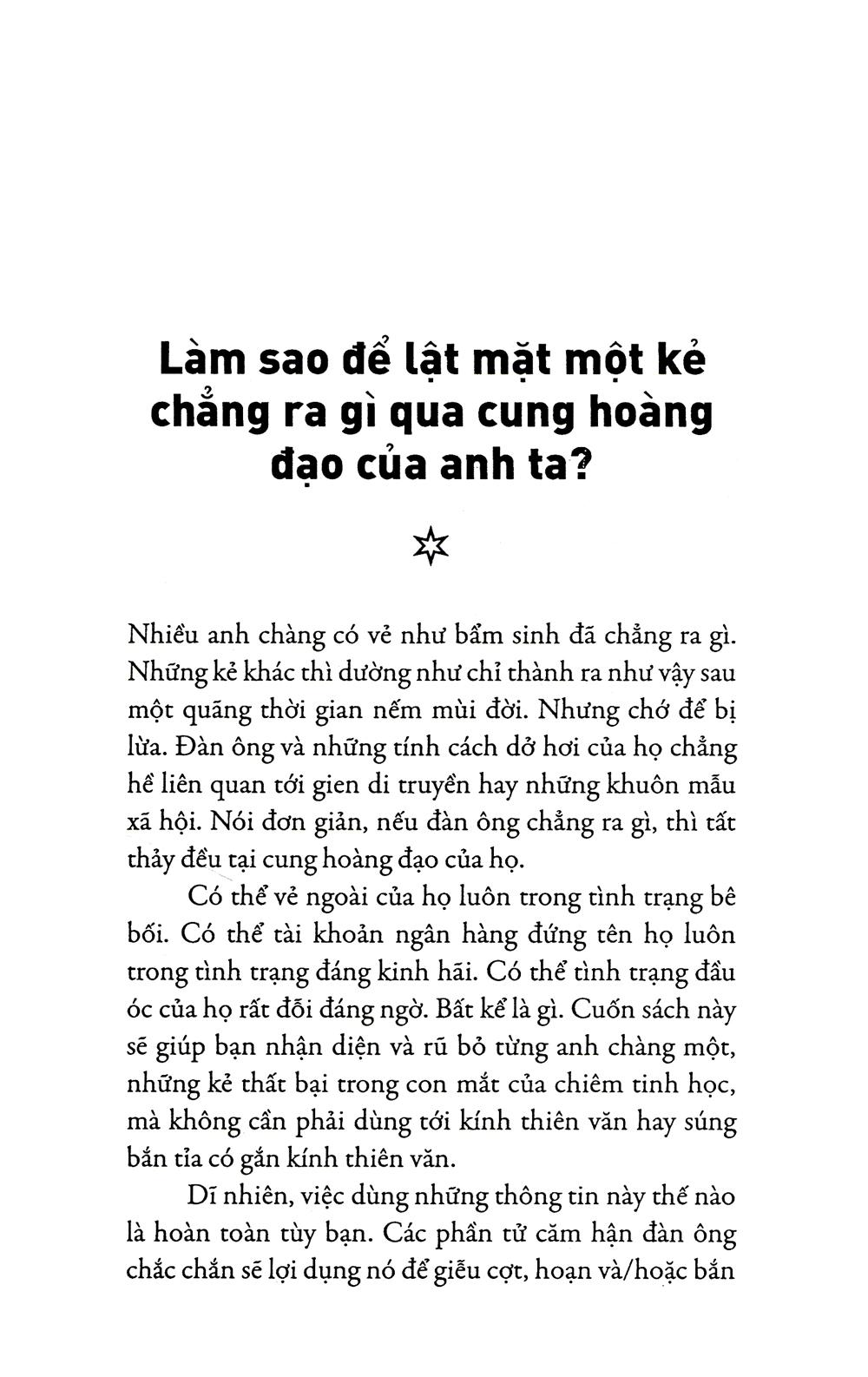 Lật Mặt Đàn Ông Qua Cung Hoàng Đạo