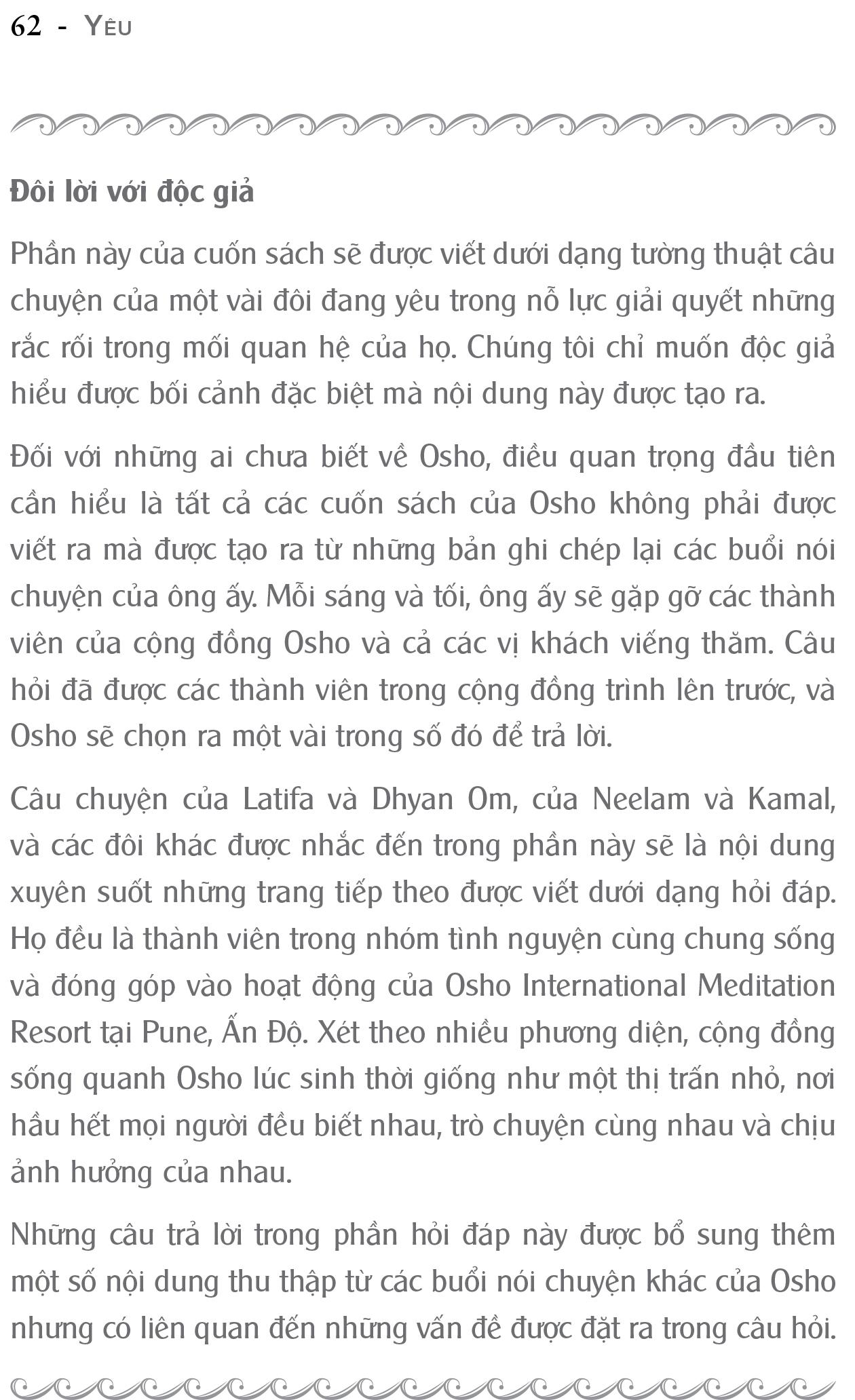 Sách OSHO Yêu - Being In Love - Yêu Trong Tỉnh Thức