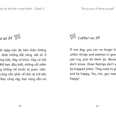 The Journey Of Being Yourself - Chưa Kịp Lớn Đã Phải Trưởng Thành - Quyển 2 (Bìa Trắng) (Sách Song Ngữ Anh-Việt) - TIME