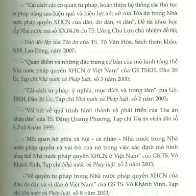 Hệ Thống Toà Án Trong Nhà Nước Pháp Quyền (Tái bản lần 1 có chỉnh sửa, bổ sung) - Nguyễn Đăng Dung (Chủ biên)