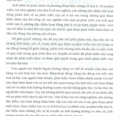 Tâm Lí Học Trẻ Em Lứa Tuổi Mầm Non