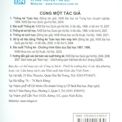 Giáo Trình Thống Kê Xã Hội Học - Dùng Cho Các Trường Đại Học Khối Xã Hội Và Nhân Văn, Các Trường Cao Đẳng