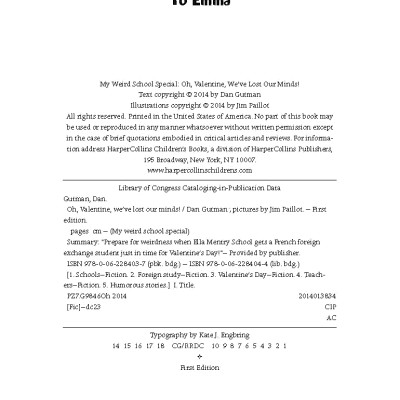 Sách ngoại văn: My Weird School Special - Oh, Valentine, We